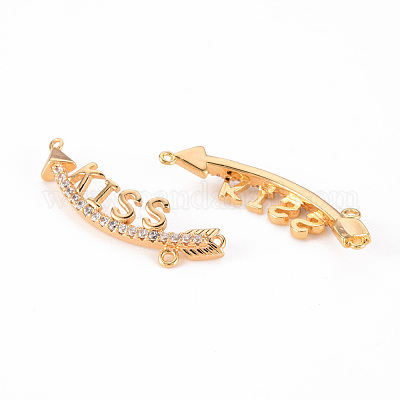 Латунные микропаве из прозрачного кубического циркония KK-Q766-004-NF-1