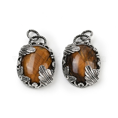 Природных тигровый глаз подвески G-Z101-02AS-07-1