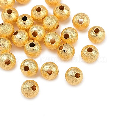 Текстурированные латунные бусы KK-P309-01A-G-1