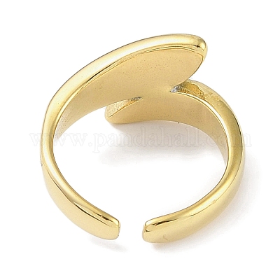 Кольцо-манжета из нержавеющей стали 304 со стразами для женщин RJEW-C099-03G-02-1