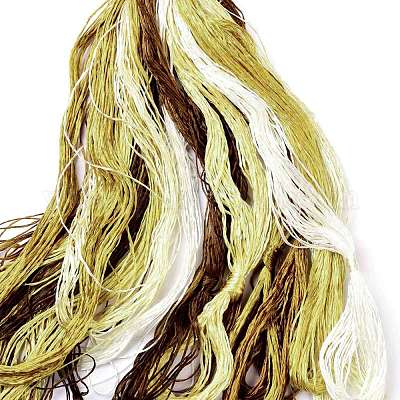 Настоящие шелковые нитки для вышивки OCOR-D012-01O-1