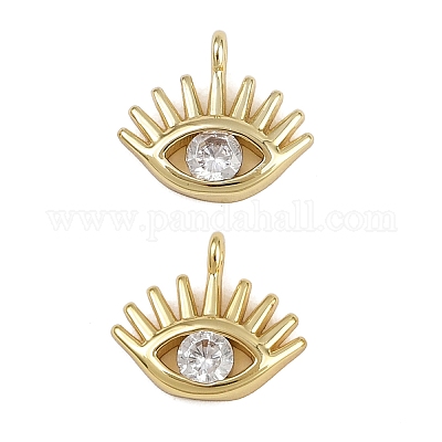 Латунные микро проложить кубического циркония подвески KK-D424-10G-1