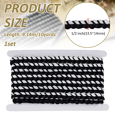 10 ярд полиэстеровой ленты&nbsp;AJEW-FG0005-08A-1