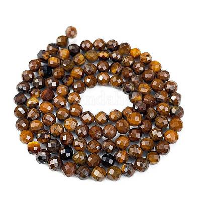 Природных тигровый глаз бисер нитей&nbsp;LS-G-M399-03C-1