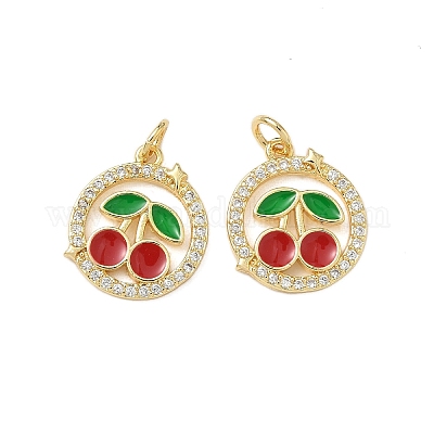 Латунные микро проложить кубического циркония подвески KK-L243-17G-1