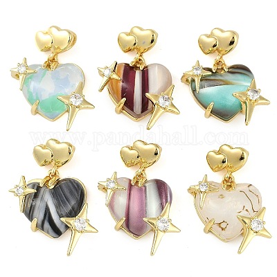 Стойки обшивки латунь микро проложить Циркон подвеску KK-R165-09G-1