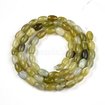 Природного нефрита Xiuyan бисер нитей G-N346-02A-11-1