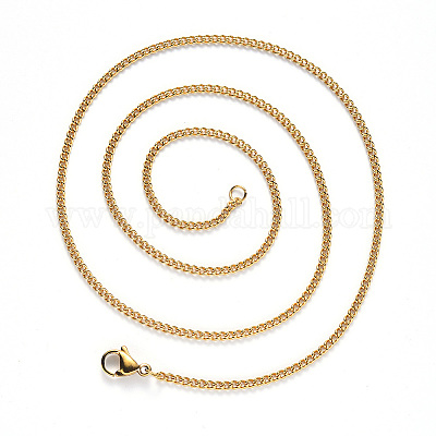 Цепочка из нержавеющей стали 304 с вакуумным покрытием PVD NJEW-S420-001A-G-1