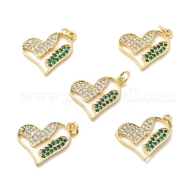 Латунные микро проложить кубического циркония подвески KK-E068-VB129-1