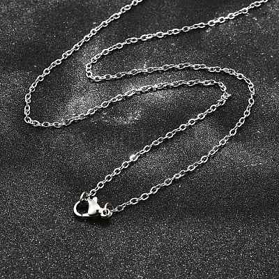 Не тускнеющие ожерелья из нержавеющей стали марки 304 NJEW-F248-23B-P-1