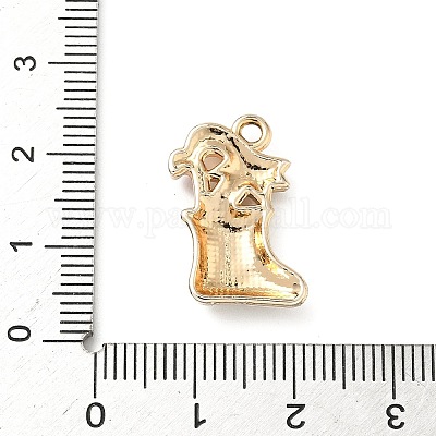 Подвески из сплава со стразами на рождественскую тематику PALLOY-P313-02D-G-1