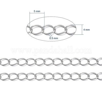 Латунные витой цепочки CHC-Q001-5x4mm-P-1