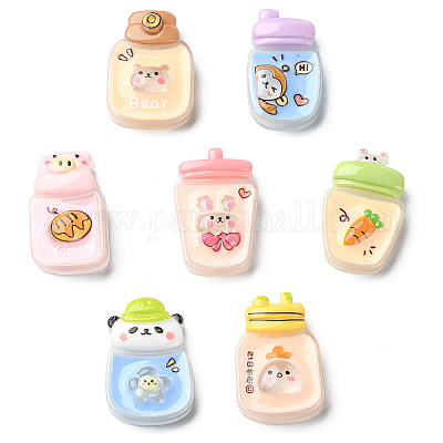 Кабошоны из полупрозрачной эмали из смолы CRES-CJ0001-56-1