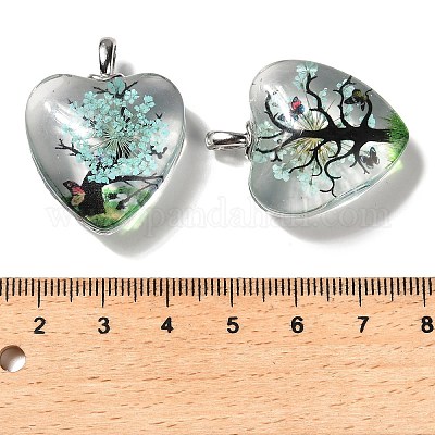 Прозрачные стеклянные подвески X1-GLAA-M048-01B-1