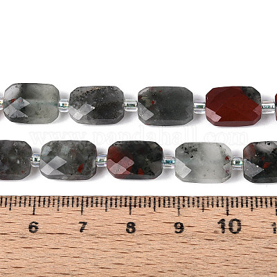 Натуральные африканские бусины из кровавого камня G-T139-87-1