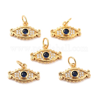 Латунные подвески из кубического циркония с микропаве KK-D065-06G-1