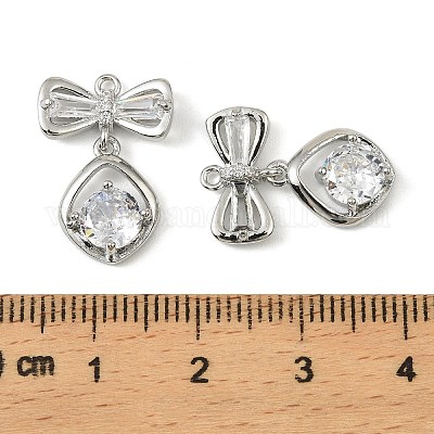 Латунные микро проложить кубического циркония подвески KK-C107-20B-P-1