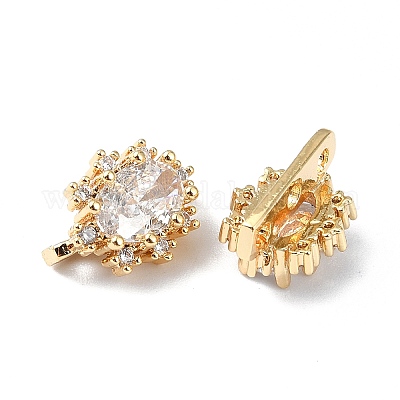 Многожильные звенья из прозрачного кубического циркония из латуни FIND-Z029-11C-1