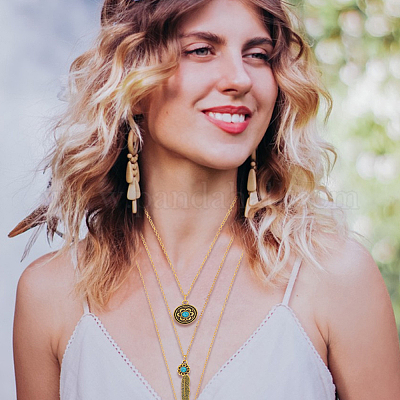 2 шт. 2-цветные подвески в виде цветов NJEW-AN0001-06-1