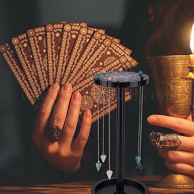 Деревянная маятниковая витрина с подносом DIY-CN0002-23-1