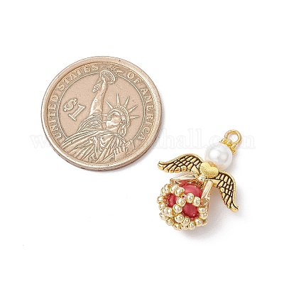 Стеклянные жемчужины круглые бусины подвески PALLOY-MZ00747-1