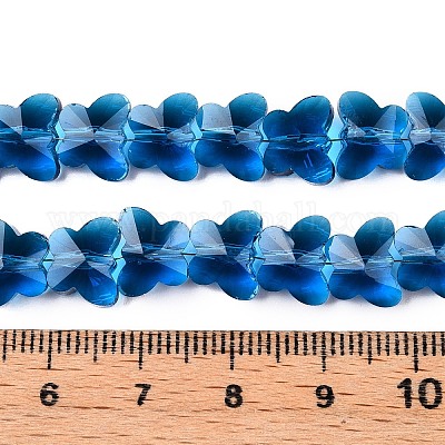 Прозрачные стеклянные бусины GLAA-Q066-10mm-B08-1