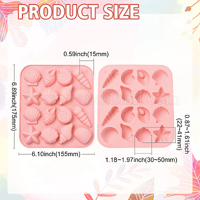 3 шт. 3-х цветные силиконовые Молды на морскую тематику&nbsp;ST-CJ0043-012-1