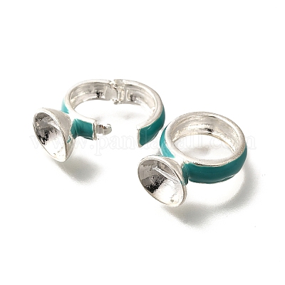 Застежки-застежки из латуни с эмалью KK-M313-41S-01-1