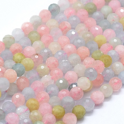 Природные морганит нитей бисера&nbsp;G-D0013-46-1