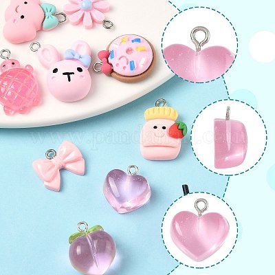 10шт. 10 набора подвесок из смолы RESI-FS0002-23-1