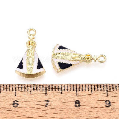 Подвески из сплава берлинской лазури с эмалью PALLOY-T092-14G-1