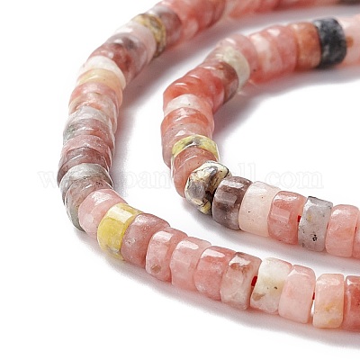 Натуральные нити из яшмы в цвету сливы G-A201-A06-1