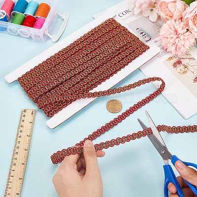 Плетеная кружевная отделка из полиэстера OCOR-WH0079-23B-1