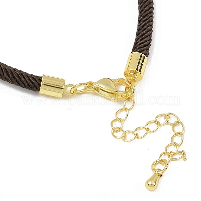 Изготовление браслета из круглого нейлонового шнура миланского плетения толщиной 4.5 мм BJEW-I245-01G-38-1