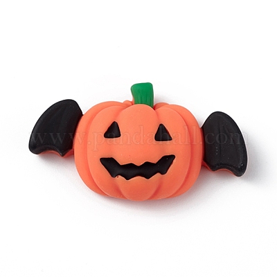 Кабошоны из непрозрачной смолы на тему Хэллоуина X-RESI-D066-A04-1