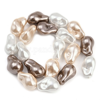 Гальванические стеклянные бусины GLAA-H039-07D-1