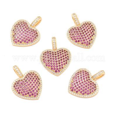 Кулоны из экологически чистой латуни с микропаве и кубическим цирконием KK-K268-41G-1