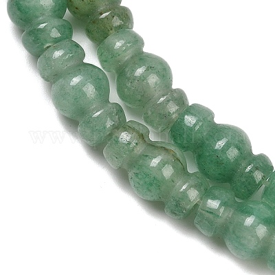 Естественный зеленый авантюрин бисер нитей G-P595-B04-01-1