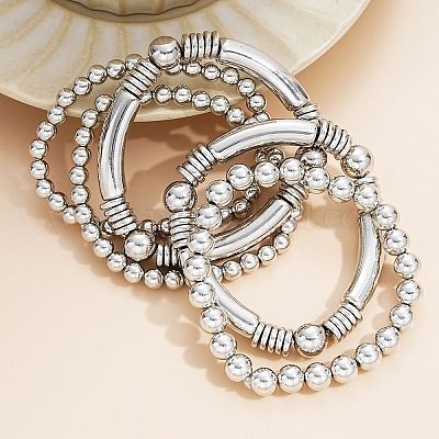 5шт ccb браслеты из бисера эластичные PW-WG818D2-02-1