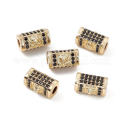 Латунные микро проложить кубического циркония бусы KK-E068-VB470-1