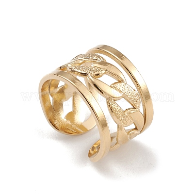 Ионное покрытие (ip) манжетные кольца из нержавеющей стали 304 RJEW-G285-80G-1