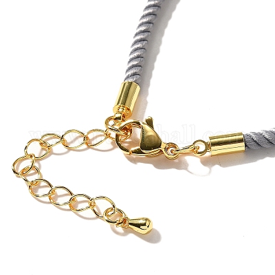 Изготовление ожерелья из нейлонового миланского шнура MAK-M028-01G-21-1