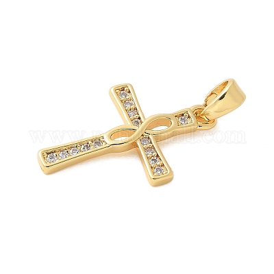 Латунные микро проложить кубического циркония подвески KK-U056-51G-1