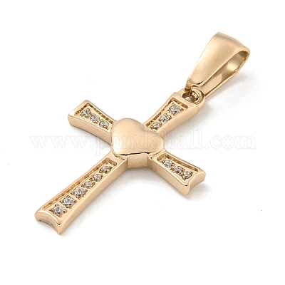 Подвески из нержавеющей стали 304 с ионным покрытием (IP) и кубическим цирконием STAS-C102-05RG-1