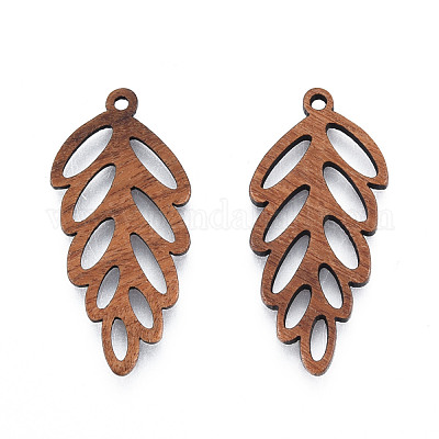 Подвески из натурального орехового дерева WOOD-N011-015-1