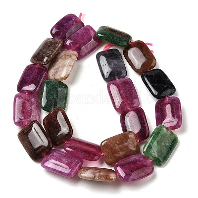 Нити бусин из натурального окрашенного малайзийского нефрита G-B137-B02-01-1