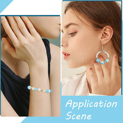 300шт 5 цвета прозрачные стеклянные бусины GLAA-SC0002-42C-1