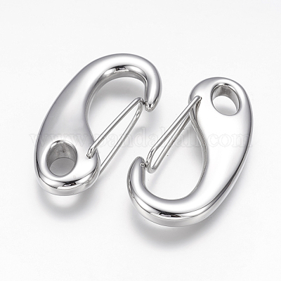 Фурнитура для брелока-застежки-кнопки из нержавеющей стали 304 STAS-G143-11F-1