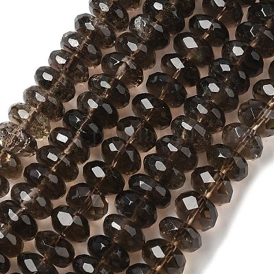 Природный дымчатый кварц нитей бисера&nbsp;G-G255-10x5mm-12-1