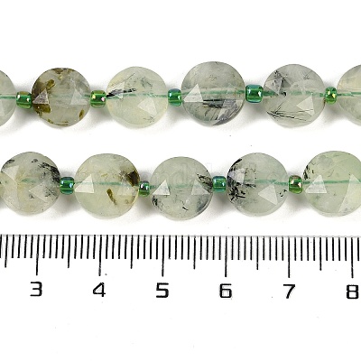 Природные пренит нитей бисера&nbsp;G-C116-A19-01-1